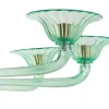 Lampadario Verde Moderno in vetro verde