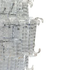Lampadario Verticale Felci V205 in Vetro
