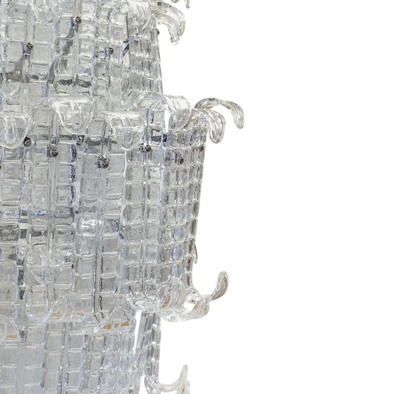 Lampadario Verticale Felci V205 in Vetro