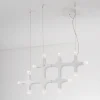 Lampadario Verticale Galaxy Bianco Opaco