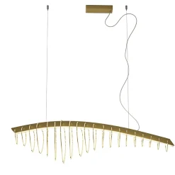 Lampadario Whale in Metallo di Leo De Carlo