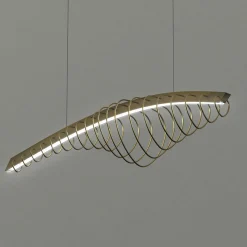 Lampadario Whale in Metallo di Leo De Carlo