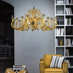 Lampadario Yncanto ambra 16 luci