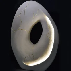 Lampada scultura in pietra di Kintsugi Lecce #1