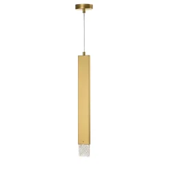 Lampada Stylus rattangolare con luce a sospensione in cristallo