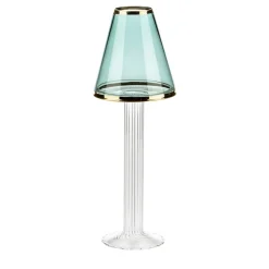 Lampada Tealight Firenze grande con fascia in platino