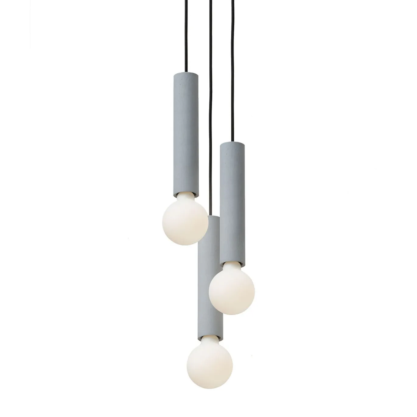 Lampade a sospensione Ila Maxi Trio Grigie