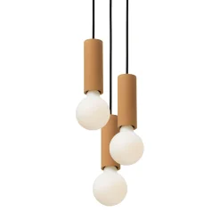 Lampade a sospensione Ila Trio gialle ambra
