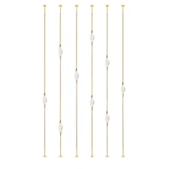 Lampade da pavimento a soffitto Il Pezzo 12 Composizione E in ottone con finitura oro