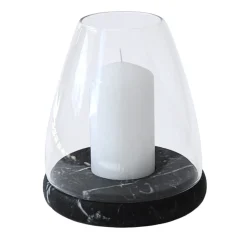 Lanterna in marmo nero Marquina