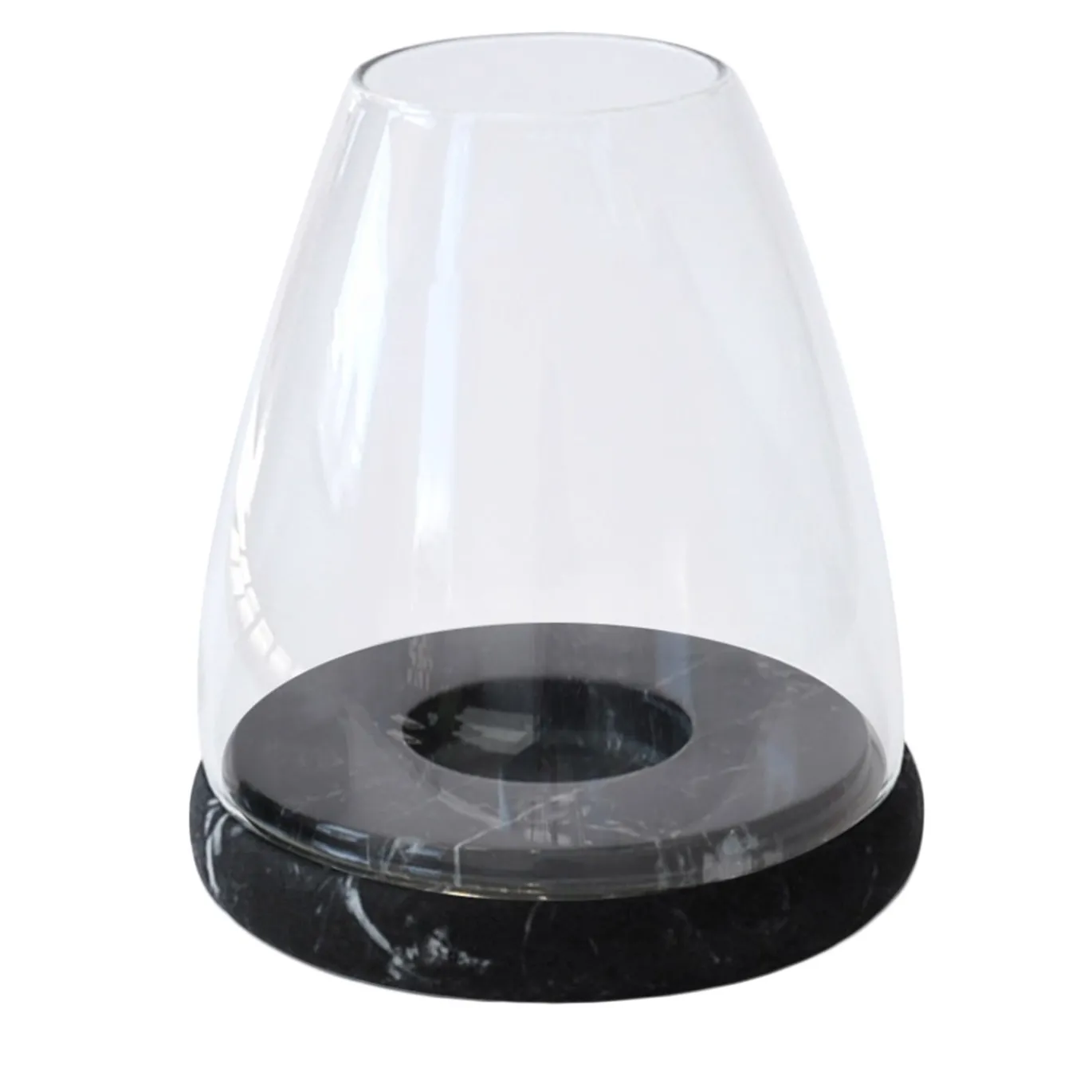 Lanterna in marmo nero Marquina