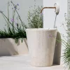 Lavabo da esterno in travertino Current