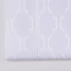 Lenzuolo matrimoniale Waldorf Damasco Bianco
