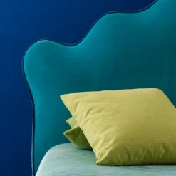 Leone Letto Blu con Testata Elegante