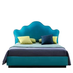 Leone Letto Blu con Testata Elegante