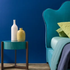 Leone Letto Blu con Testata Elegante