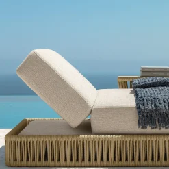 Lettino Cliff Beige di Ludovica & Roberto Palomba