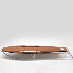 Lettino da Mare Riviera in Teak Bianco