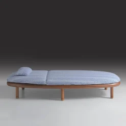 Lettino da sole per esterni Iroko Azzurro