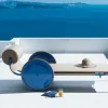 Lettino Locus Solus Blue di Gae Aulenti