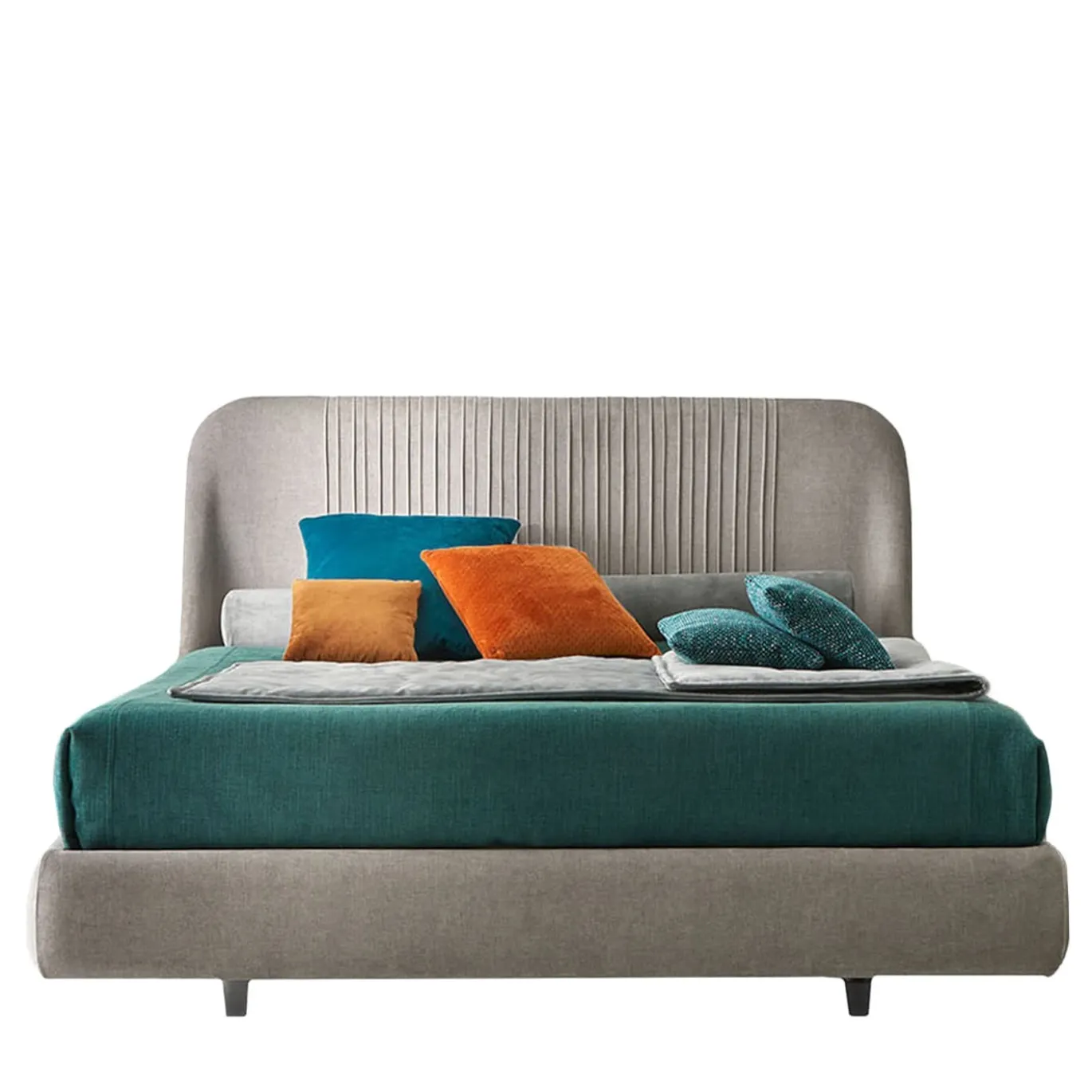 Letto Alba Fluttuante con rivestimento in velluto Deluxe
