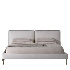 Letto Avril Bianco con Gambe in Metallo
