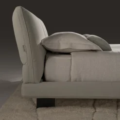 Letto Beverly in Pelle Beige