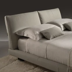 Letto Beverly in Pelle Beige