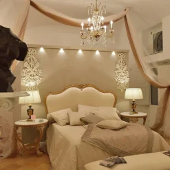 Letto Bianco e Oro Rialto