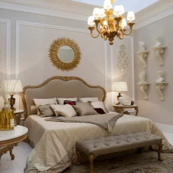 Letto Bianco e Oro Rialto