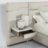 Letto Elegante Luxor con Testiera e Comodini