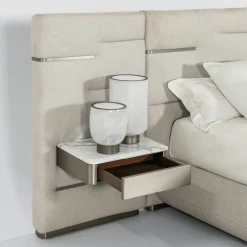 Letto Elegante Luxor con Testiera e Comodini