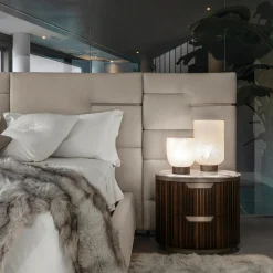Letto Elegante Luxor con Testiera e Comodini