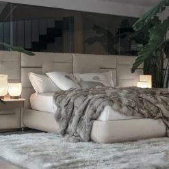 Letto Elegante Luxor con Testiera e Comodini