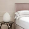Letto Eveline in tessuto rosa