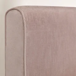 Letto Eveline in tessuto rosa