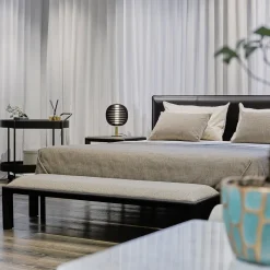Letto in pelle Milano Brown