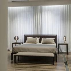 Letto in pelle Milano Brown