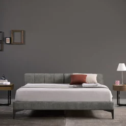 Letto King-Size Harry Grigio