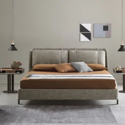 Letto King-Size Nara con Lacci in cuoio