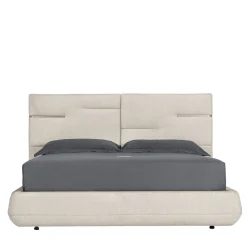 Letto Luxor con testiera trapuntata Beige