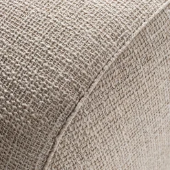 Letto Maki Rivestito in tessuto Tread con base in legno Moka lucido