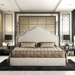 Letto matrimoniale Alan Melange Taupe