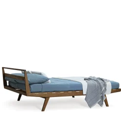 Letto Mattia in legno di quercia Queen Size
