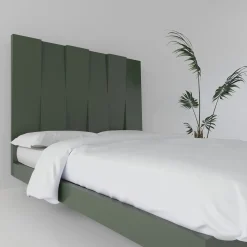 Letto Minimalista V Alto in Legno Verde