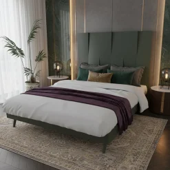 Letto Minimalista V Alto in Legno Verde