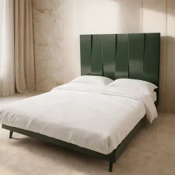 Letto Minimalista V Alto in Legno Verde
