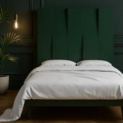 Letto Minimalista V Alto in Legno Verde
