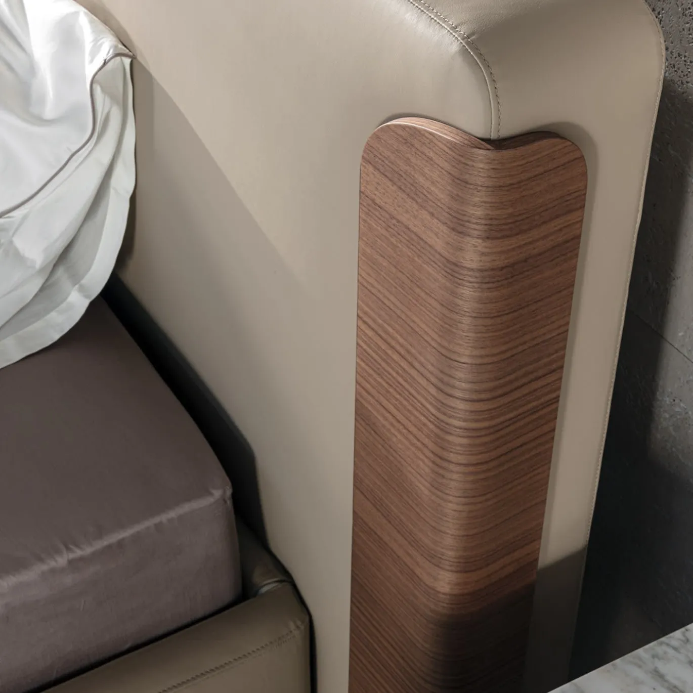 Letto Monterosso in Lino Beige