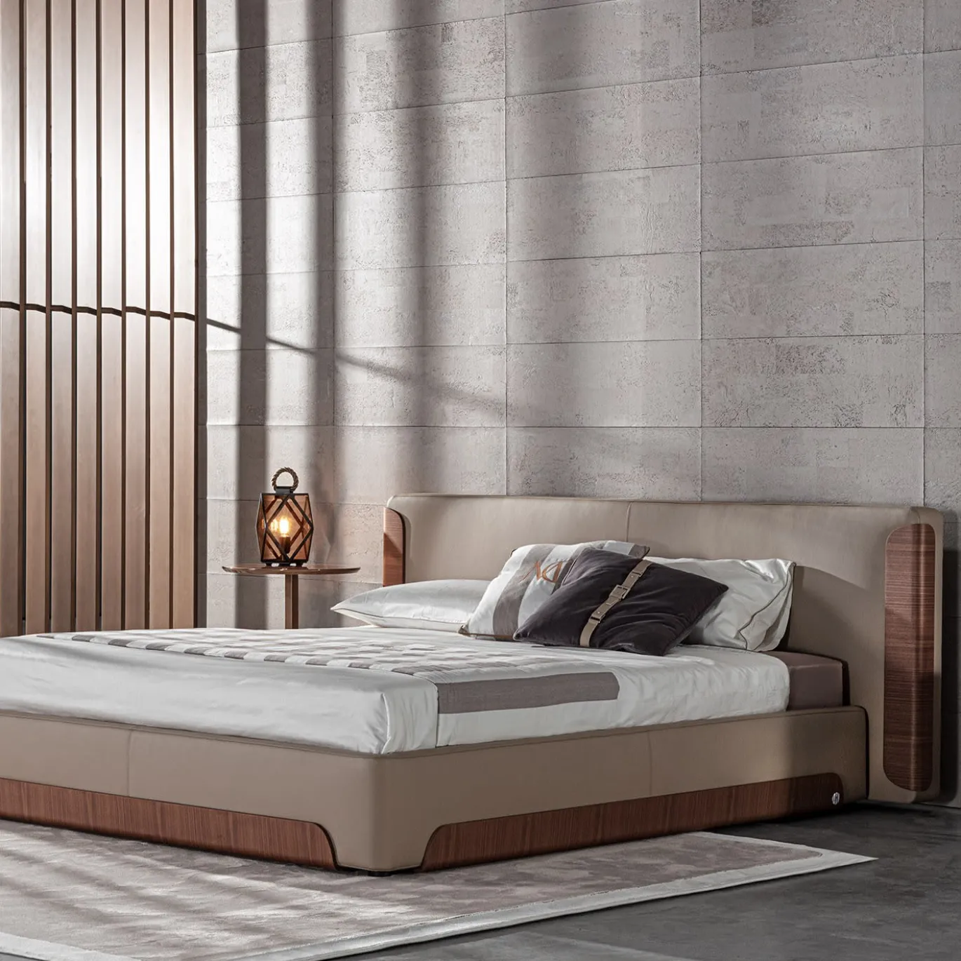 Letto Monterosso in Lino Beige